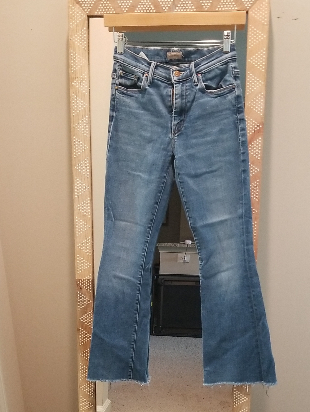 Women's Blue High-Waist Flare Jeans
